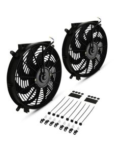 Kylarfläkt Kit Gravity Performance Universal 2x 14" Svängda Blad