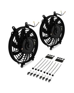 Kylarfläkt Kit Gravity Performance Universal 2x 9" Svängda Blad