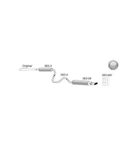 Sportavgassystem Simons Saab 9-3 Aero 00