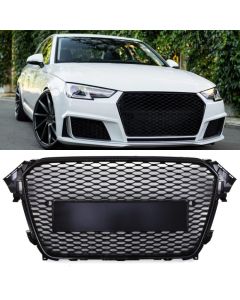Grill Gravity Performance Audi A4 B8.5 12-16 Utan Emblem RS4 Style Honeycomb
