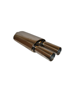Japsdämpare 2.5" / 2x2.5" Rakt Utblås