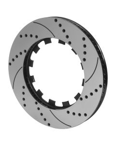 Bromsskiva Wilwood 15.00x1.25 (381x32mm) Höger Borrad/Slitsad Ventilerad 160-15329-BK