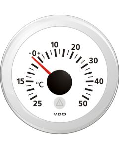 Mätare VDO ViewLine Yttertemp -25-50°C 52mm vit