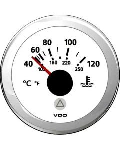 Mätare VDO ViewLine White Vattentemp 40-120°C/105-250°F 52mm