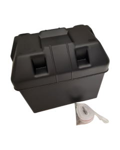Batterilåda GT2i Vattentät Plast Svart 280x180x200