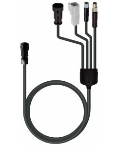 Kabel Zeronoise Strömförsörjning M5 Radio Kamera PTT CAN-BUS Clearvoice