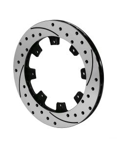 Bromsskiva Wilwood 12.19x1.10 (309x28mm) 8x7.00 Vänster Borrad/Slitsad 160-12205-BK