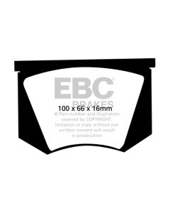 Bromsbelägg EBC Greenstuff DP2100