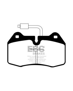 Bromsbelägg EBC Redstuff DP31032/2C
