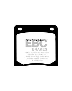 Bromsbelägg EBC Ultimax DP139