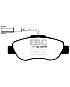 Bromsbelägg EBC Greenstuff DP21573/2