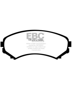 Bromsbelägg EBC Ultimax DP1619