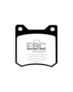 Bromsbelägg EBC Redstuff DP3162C