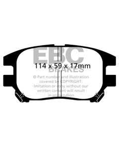 Bromsbelägg EBC Ultimax DP1658