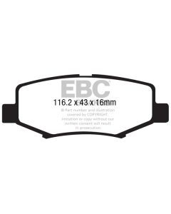 Bromsbelägg EBC Yellowstuff DP41799R