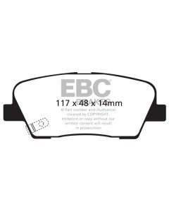 Bromsbelägg EBC Ultimax DP1806