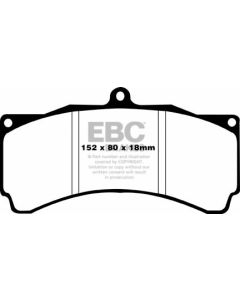 Bromsbelägg EBC Yellowstuff DP4012R