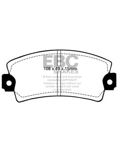 Bromsbelägg EBC Ultimax DP317