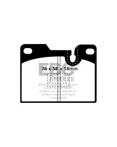 Bromsbelägg EBC Ultimax DP346