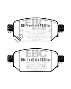 Bromsbelägg EBC DP43081R
