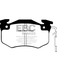 Bromsbelägg EBC Ultimax DP489