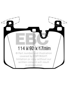 Bromsbelägg EBC Bluestuff DP52360NDX