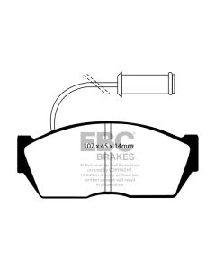 Bromsbelägg EBC Ultimax DP606