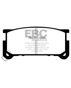 Bromsbelägg EBC Ultimax DP615