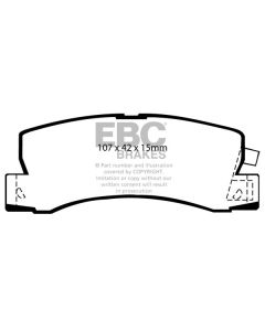 Bromsbelägg EBC Redstuff DP3628C