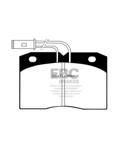 Bromsbelägg EBC Ultimax DP702