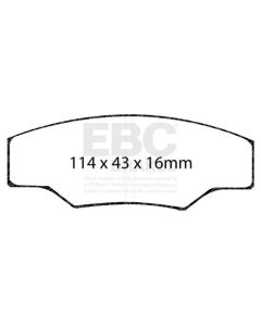Bromsbelägg EBC DP8003RPX