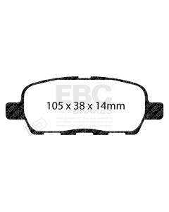 Bromsbelägg EBC DP81666RPX