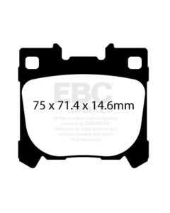 Bromsbelägg EBC DP82431RPX