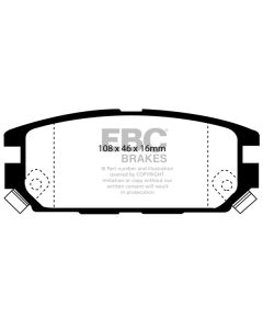 Bromsbelägg EBC Ultimax DP987