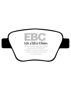 Bromsbelägg EBC Yellowstuff DP42075R