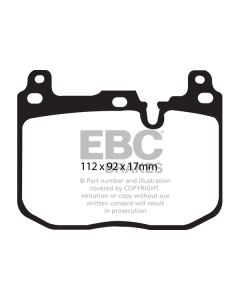 Bromsbelägg EBC Yellowstuff DP42130R