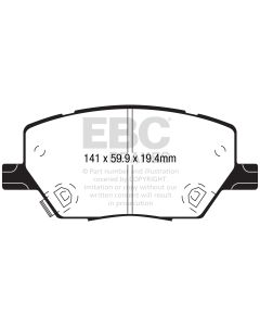 Bromsbelägg EBC Ultimax DPX2239