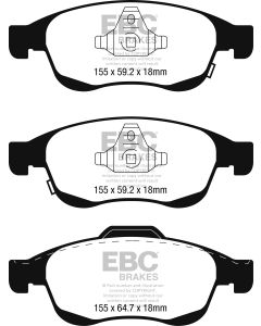 Bromsbelägg EBC Ultimax DPX2247