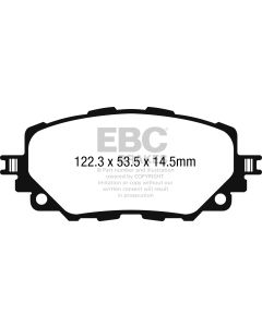 Bromsbelägg EBC Greenstuff DP22263