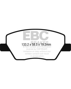 Bromsbelägg EBC Ultimax DPX2276