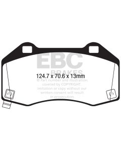 Bromsbelägg EBC Yellowstuff DP42286R