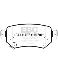 Bromsbelägg EBC Ultimax DPX2287