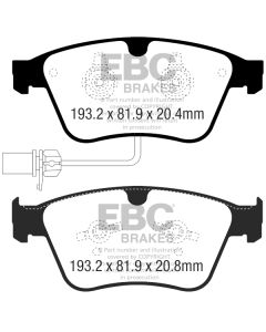 Bromsbelägg EBC Yellowstuff DP42317R