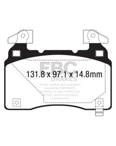 Bromsbelägg EBC Ultimax DPX3028