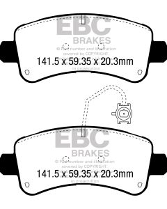 Bromsbelägg EBC Ultimax DPX3060