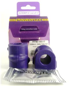 Bussningskit Powerflex PFF80-1003-17 Front Anti Roll Bar Bush 17mm