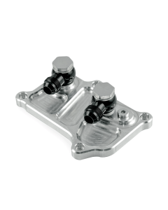 Adapter Oljekylare PMC Motorsport Mercedes V8 M113 + Flare Kopplingar