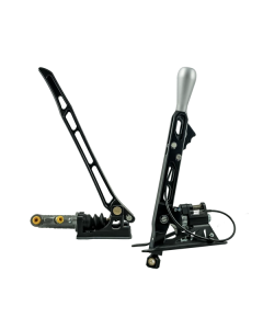 Hydraulisk Handbroms + Short Shifter PMC Motorsport Black Edition 0.750" PRO H BMW Silver Lång