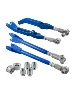 Bärarm Kit PMC Motorsport BMW E46 Stage 3 Justerbar Aluminium Bussning Bärarmar Uniball 95kN