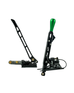 Hydraulisk Handbroms + Short Shifter PMC Motorsport Black Edition 0.750" PRO H BMW Grön Lång
